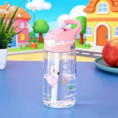 Cartoon Drop-Resistant Tritan Leak-Proof Sealed Straw Cup for Home