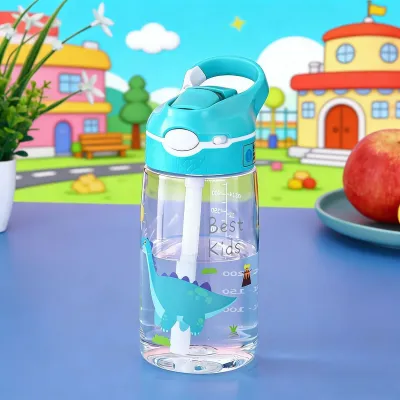Cartoon Drop-Resistant Tritan Leak-Proof Sealed Straw Cup for Home