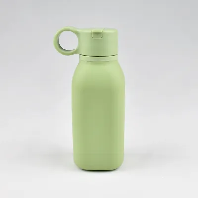 Foldable Silicone Sports Portable Water Bottle with Lid 450ml
