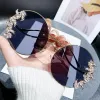 Gold Frame, Black And Gray Lenses