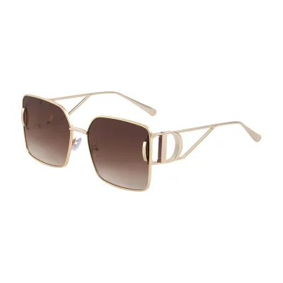 Personalized Outdoor Sunscreen Fashion Square Frame Sunglasses with Zinc Alloy