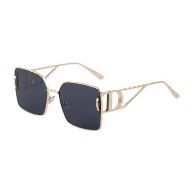 Personalized Outdoor Sunscreen Fashion Square Frame Sunglasses with Zinc Alloy