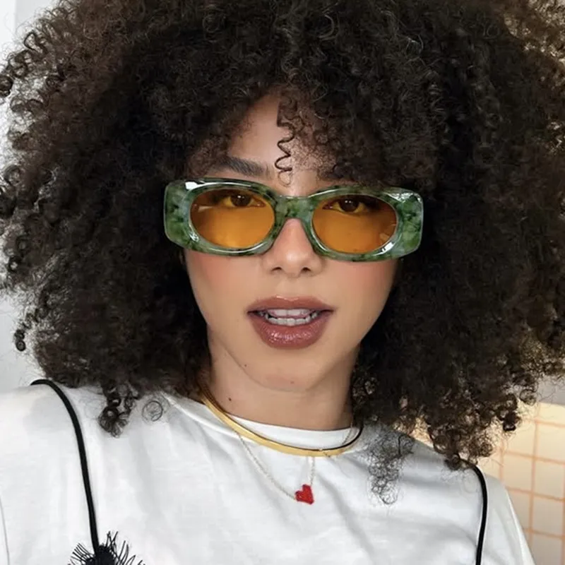 Fashion Square Sunglasses for Women PC Frame AC Lens Stylish Commute