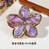 Gilded Frangipani-M-04 Blue And Purple