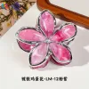 Silver-Plated Frangipani-LM-12 Pink And Purple