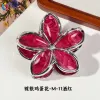 Silver-Plated Frangipani-M-11 Burgundy