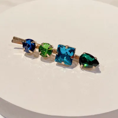 Women's Fashion Multicolor Rhinestone Hair Clip