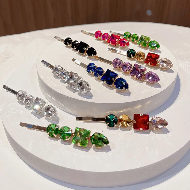 Women's Fashion Multicolor Rhinestone Hair Clip
