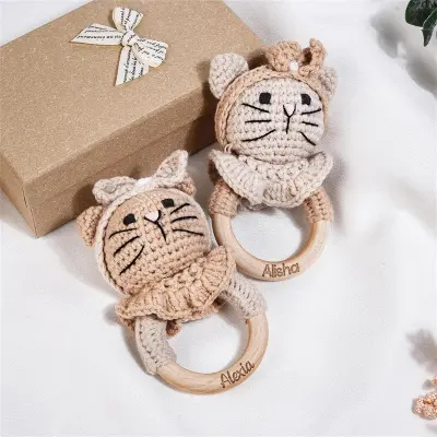Kids Baby Fashion Cute Animal Crochet Soothing Toy Cloth Emotion Development