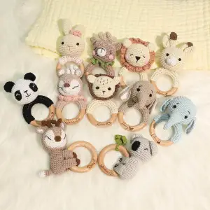Kids Baby Fashion Cute Animal Crochet Soothing Toy Cloth Emotion Development