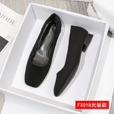 Women Elegant Rhinestone Square Toe High Heeled Pumps Shoes