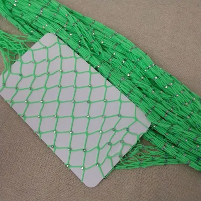 Women Fashion Sexy Solid Color Mesh Rhinestone Fishnet Stockings