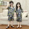 Short Sleeve Suit Green Bear