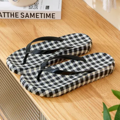 Women Fashion Casual Leopard Printed Flip-Flops Non-Slip Plus Size Slippers