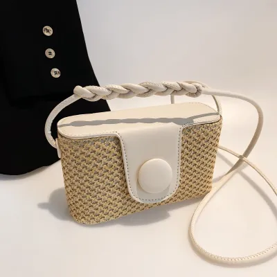 Women Fashion Casual Woven Vacation Straw Crossbody Bags