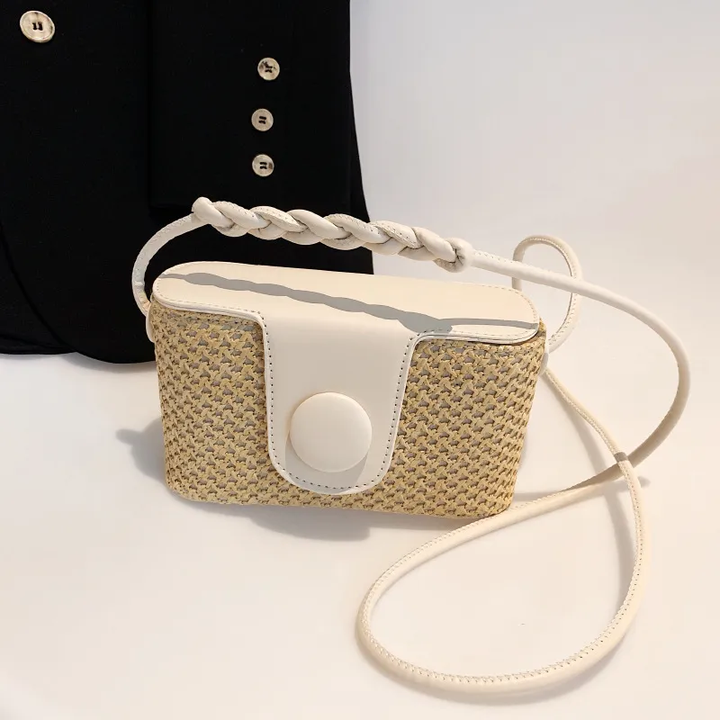 Women Fashion Casual Woven Vacation Straw Crossbody Bags