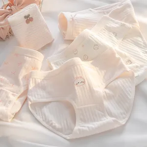 Kids Girls Fashion Cartoon Cute Pink Cotton Underpants Pajamas