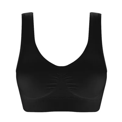 Women Fashion Simple Solid Color No Chest Pad Single-Layer Bra