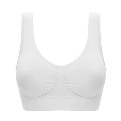 Women Fashion Simple Solid Color No Chest Pad Single-Layer Bra