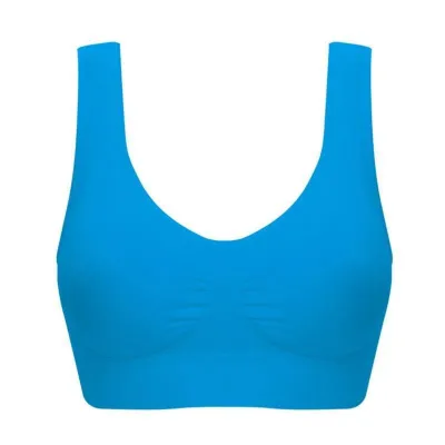 Women Fashion Simple Solid Color No Chest Pad Single-Layer Bra