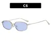 C6 – Silver Frame With Blue Lenses