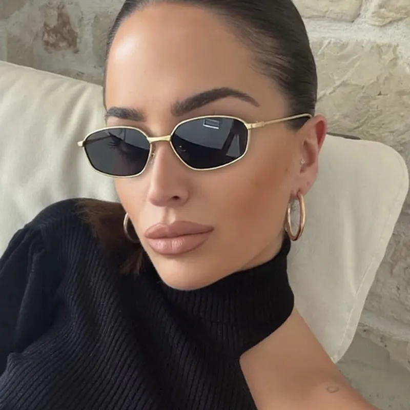 Fashion Irregular Small Frame Polygon Sunglasses
