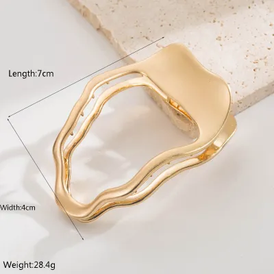 Women Fashion Irregular Smooth Matte Shark Hair Clip