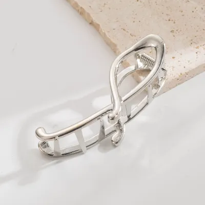 Women Fashion Irregular Smooth Matte Shark Hair Clip