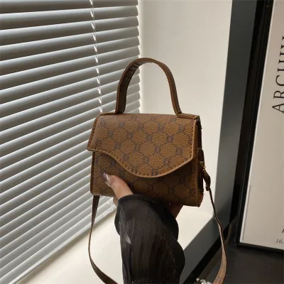 Women Fashion Casual Printed Mini Small Square Crossbody Bag