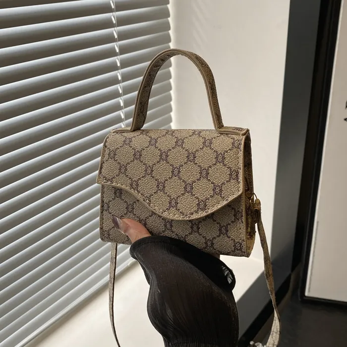 Women Fashion Casual Printed Mini Small Square Crossbody Bag