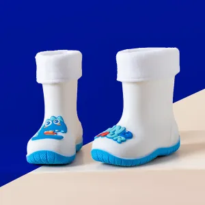 Kids Boys Girls Cartoon PVC Non-Slip Rain Boots Detachable Mid-Calf