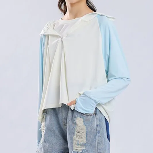 Kids Girls Fashion Casual Summer Ice Silk Breathable UPF 50+ Sun Protection Coat