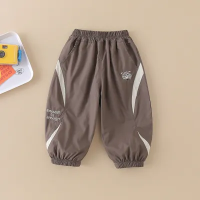 Kids Boys Fashion Casual Summer Color Matching Thin Loose Pants