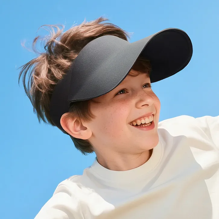 Kids Boys and Girls Summer Outdoor Breathable Nylon Traceless Thin Long Sun Protection Cap