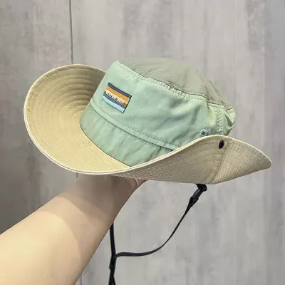 Kids Baby Boys Girls Summer Quick-Dry Sun Protection Fisherman Hat Dome Crown