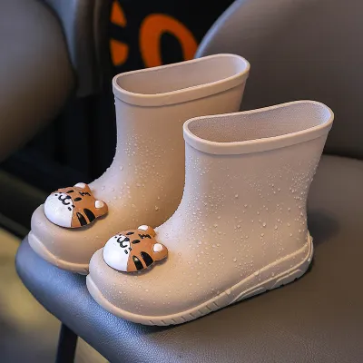 Kids Boys And Girls Fashion Cartoon Waterproof Non-Slip Rubber Rain Boots