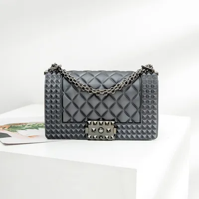 Women's Fashion Chain Shoulder Bag Solid Color Casual Day Bag