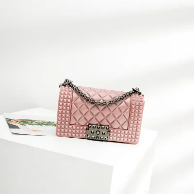 Women's Fashion Chain Shoulder Bag Solid Color Casual Day Bag