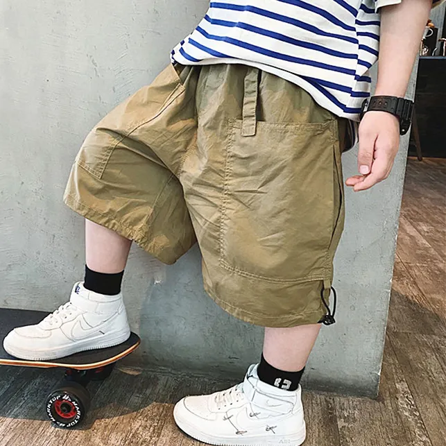 Kids Boys' Fashion Casual Summer Solid Color Loose Shorts