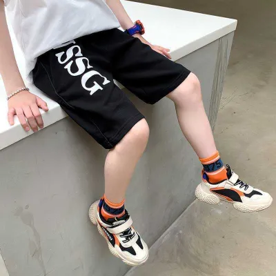 Kids Boys' Fashion Casual Printed Loose Cotton Shorts