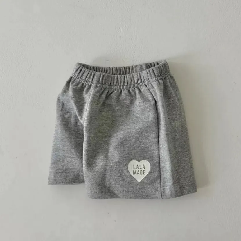 Kids Baby Boys And Girls Fashion Casual Summer Cotton Love Shorts