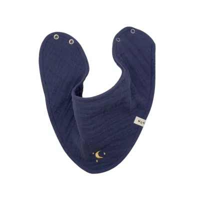 Kids Baby Fashion Solid Color Thin Embroidery Pure Cotton Triangle Bib