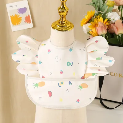 Kids Baby Fashion Printed Waterproof Dining Bocket Bib