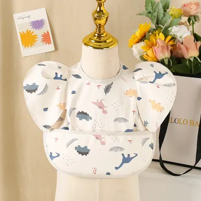 Kids Baby Fashion Printed Waterproof Dining Bocket Bib