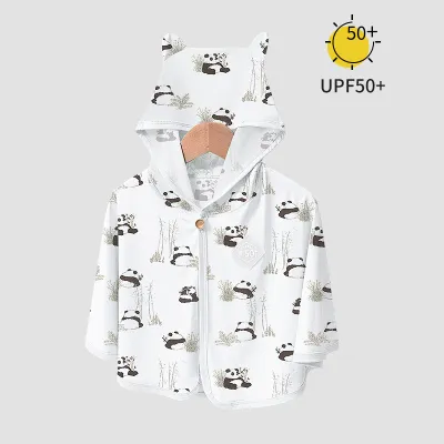 Kids Baby Boys Girls Fashion Printed Breathable UPF 50+ Sun Protection Nylon Cloak Coat