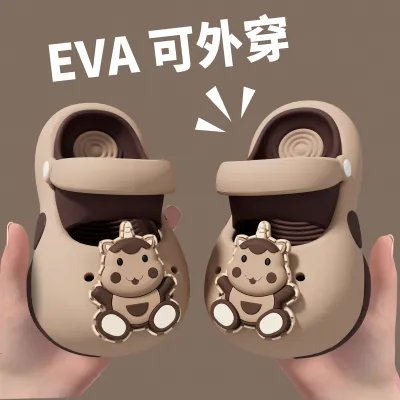 Kids Boys And Girls Fashion Cute Cartoon Accessory Thick Bottom Non-Slip Eva Sandals