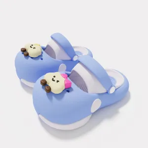 Kids Boys and Girls Cute Cartoon Cloud Non-Slip Thick Sole EVA Sandals