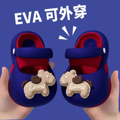 Kids Boys And Girls Fashion Cute Cartoon Horse Accessories Thick Soles Non-Slip EVA Sandals