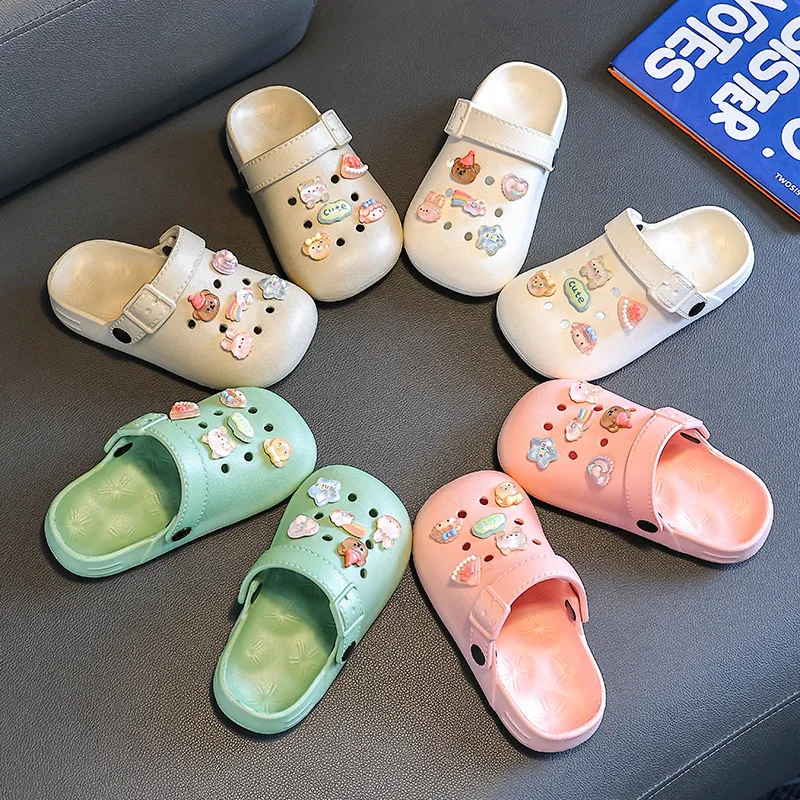 Kids Boys Shoes Fashion Cute Non-Slip EVA Cartoon Cave Shoes