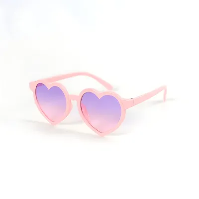 Fashion Cute Love Shape Gradient Lens Cat Sunglasses for Kids
